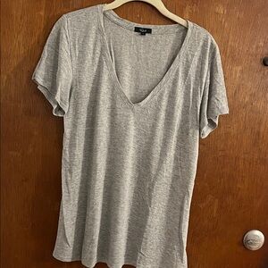 Rails Heather Gray V-Neck Tee